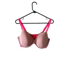 Victoria's Secret Lined Perfect Coverage Underwire Pink Bra- Size 36DD